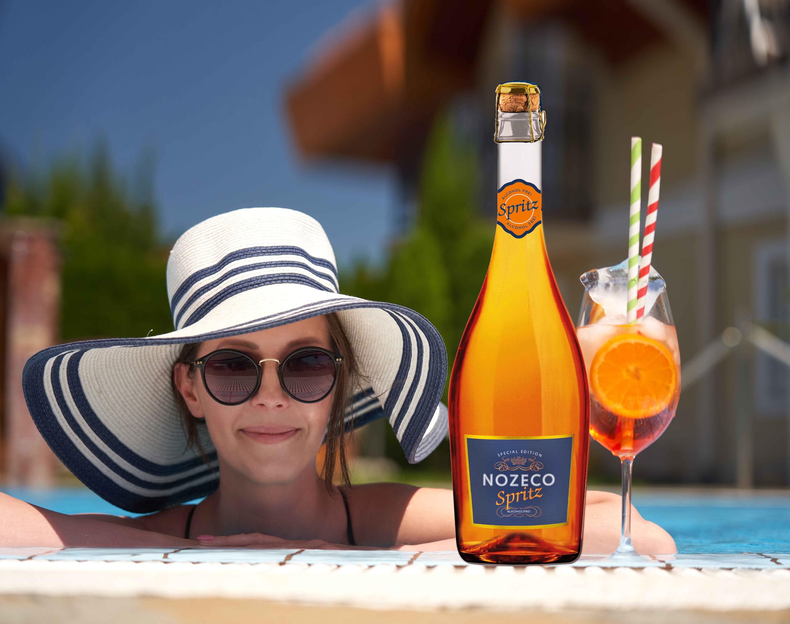 Nozeco - Spritz Alkoholfrei - Cocktail ohne Alkohol - Herkunft : Frankreich (6 x 0,75 l)