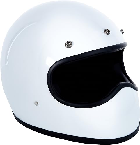 DMD 1FFS10000WH01 Racer Motorradhelm, Weiß, XS
