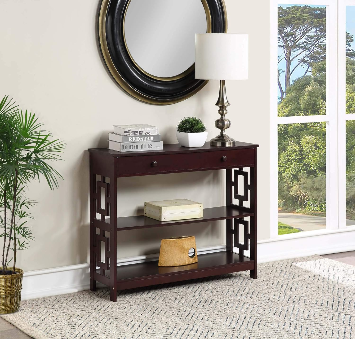 Convenience Concepts Town Square Console Tables, Espresso