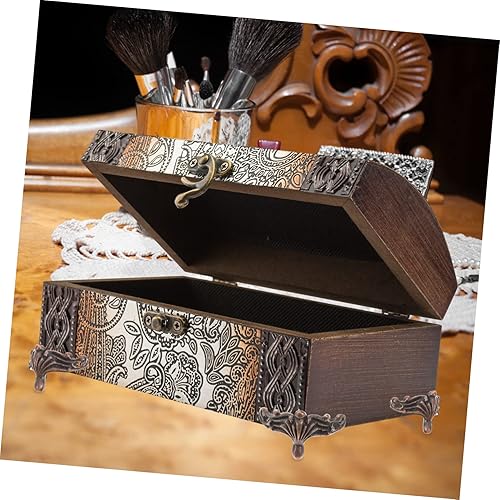 Miniatura 6 de 25 cajas de guardias para decoración de cofre en relieve gabinetes protectores protectores de patas de vino para madera pies de metal antiguo,