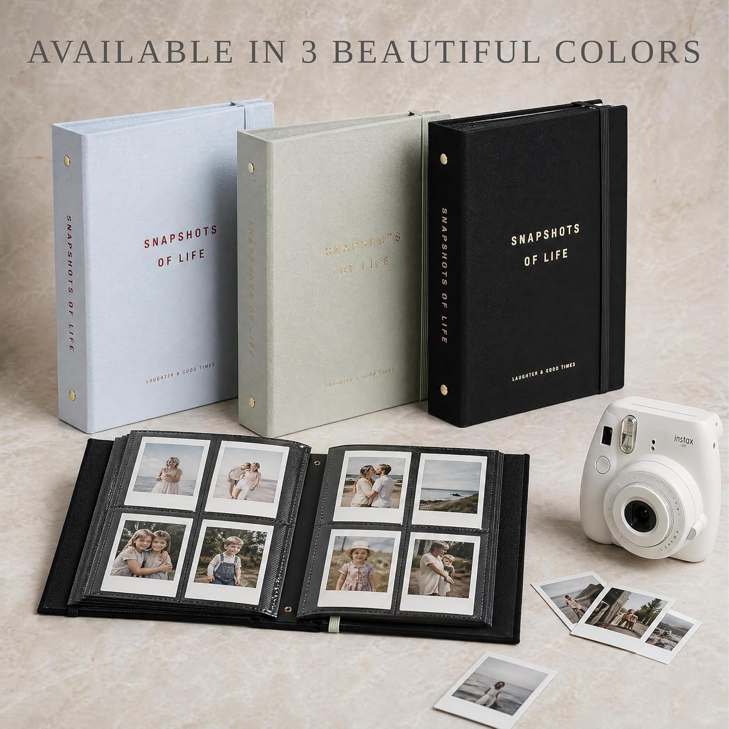 Beautiful Polaroid Photo Album for 2x3" Photos - Holds 240 Pictures