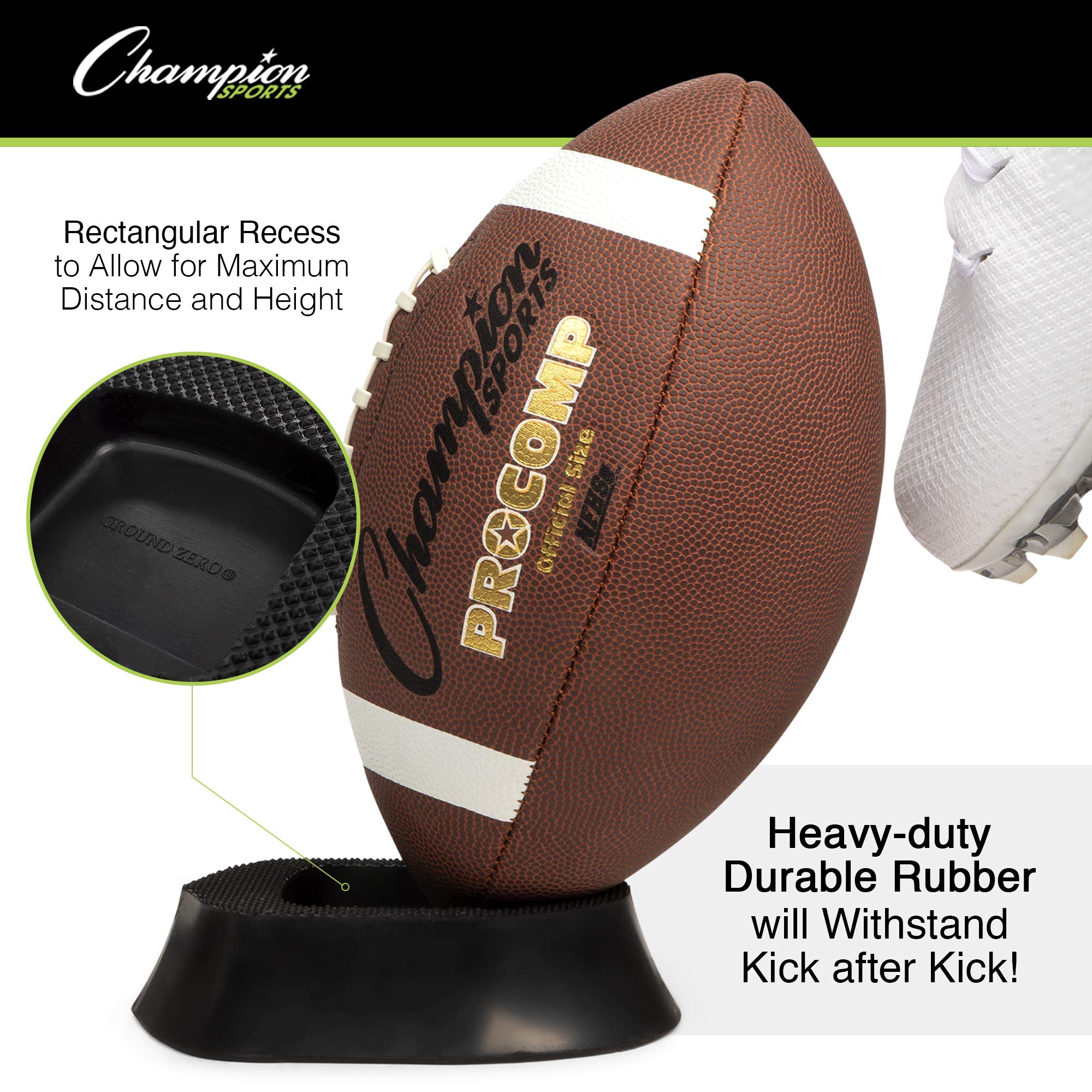 Champion Sports Kickoff Tee 2,5 cm – American Football – Schwarz – 2,5 cm