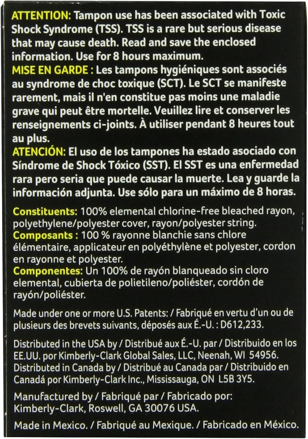 Buy U By Kotex Click Regular Compact Tampons Unscented 36 Count Online In Vietnam B00ijbp5k2