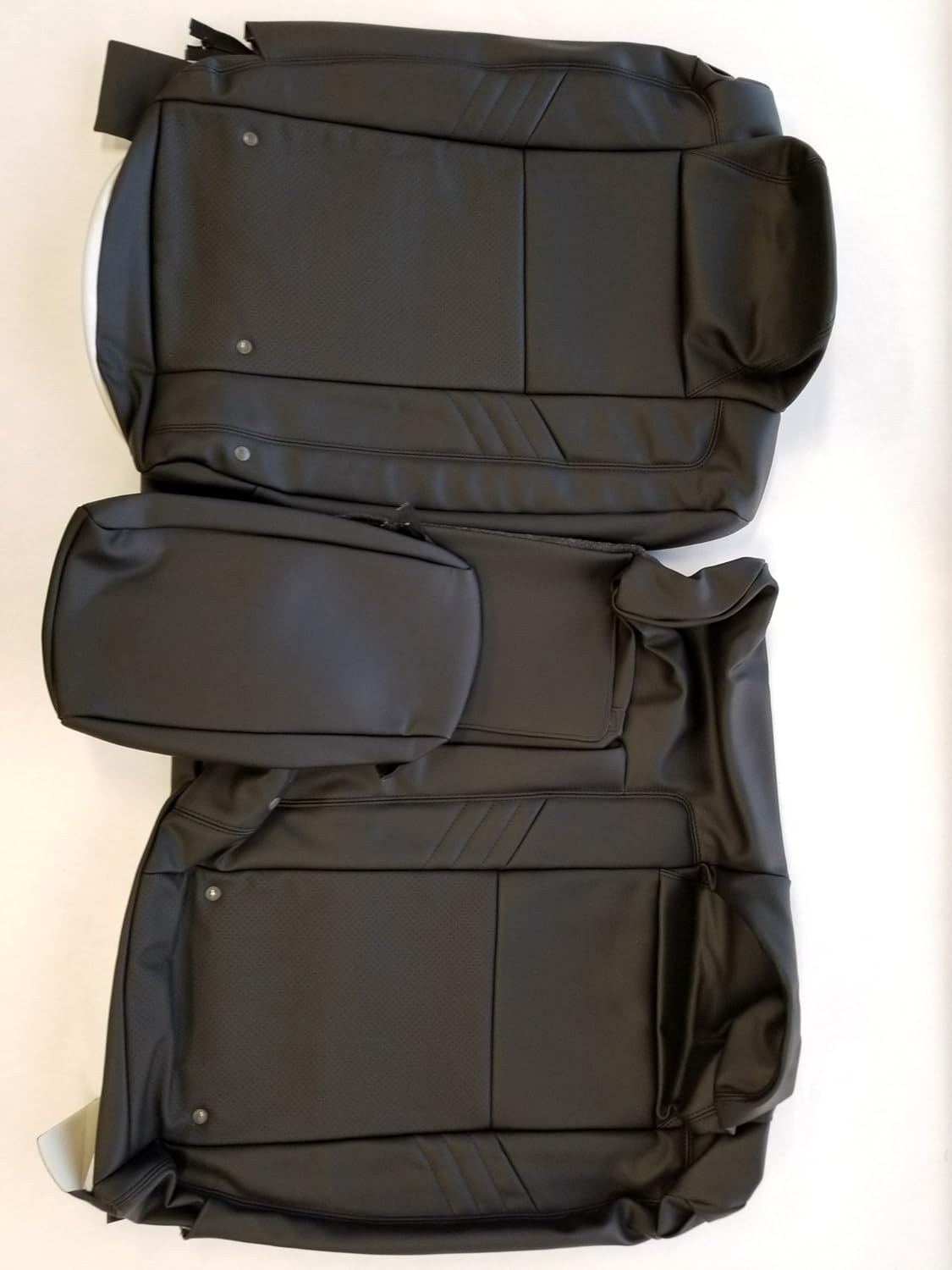 LIL-DODGE-01-BK Black 2-Row Leather Seating kit, 1 Pack