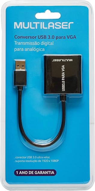 Cabo Conversor Usb Macho X Vga Femea Multilaser - WI348