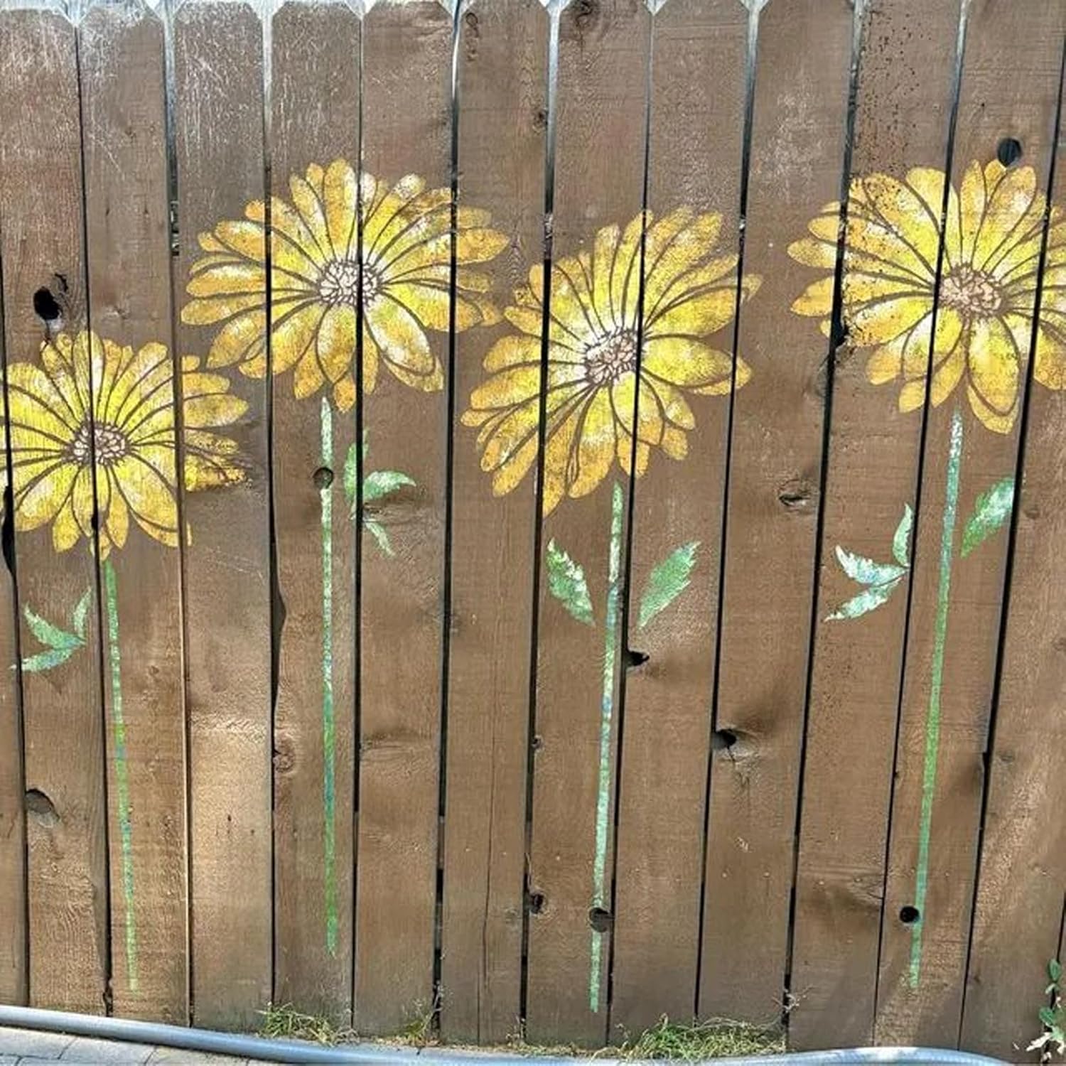 Large Flower Stencils Painting on Wood Reusable Floral