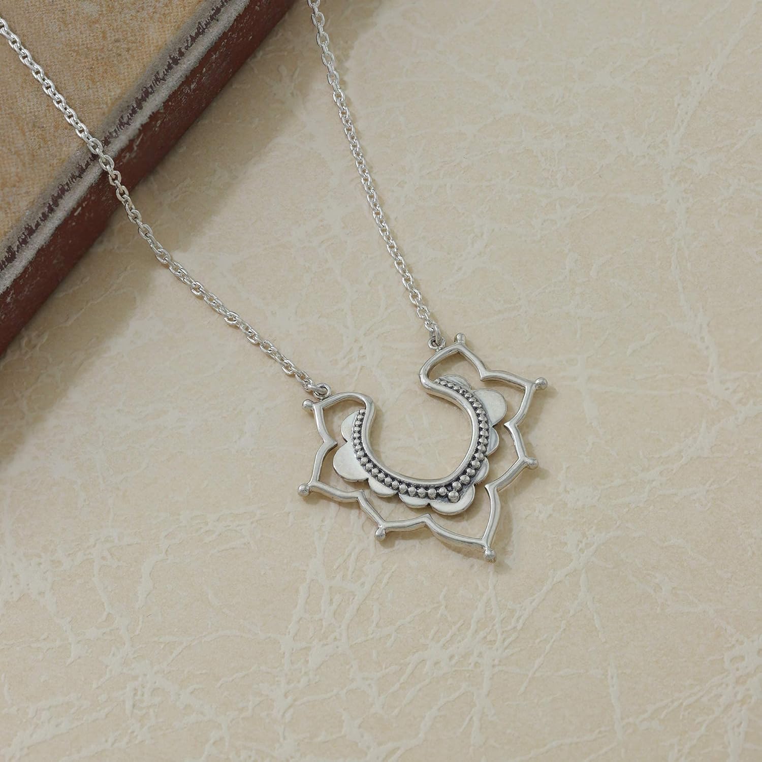 Boma Jewelry Sterling Silver Bohemian Filigree Pendant Necklace, 20 Inches - Image 4