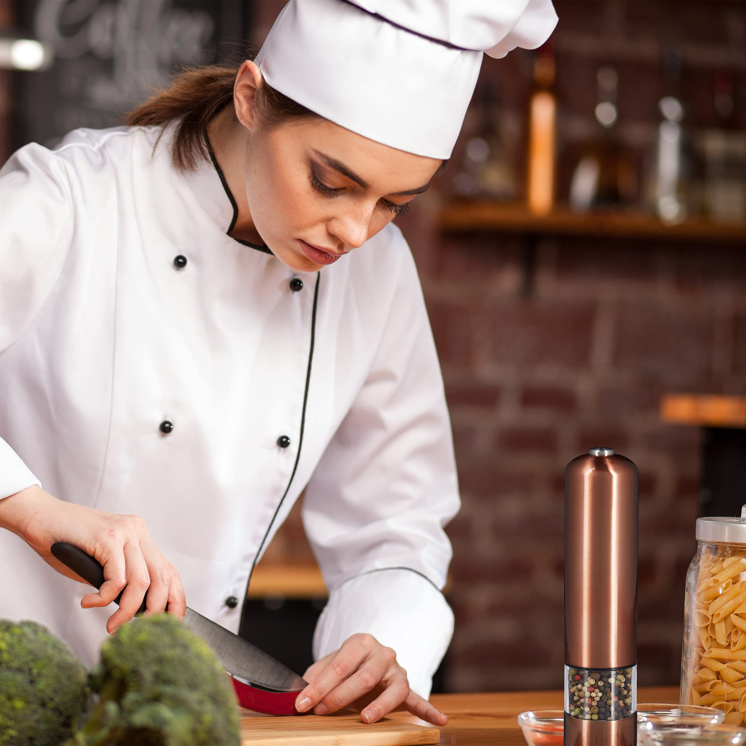 Macina Sale E Pepe Vzaahu 2 Set - Ceramica Regolabile, Acciaio Inox, Vetro Borosilicato - Foto 5