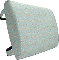 Vista 391 de Lunarable Teal Travel Pillow Neck Rest, Aquatic Fauna Theme Hand Drawn Style Various Starfish in Blue Shades, Memory Foam Traveling Accessory for