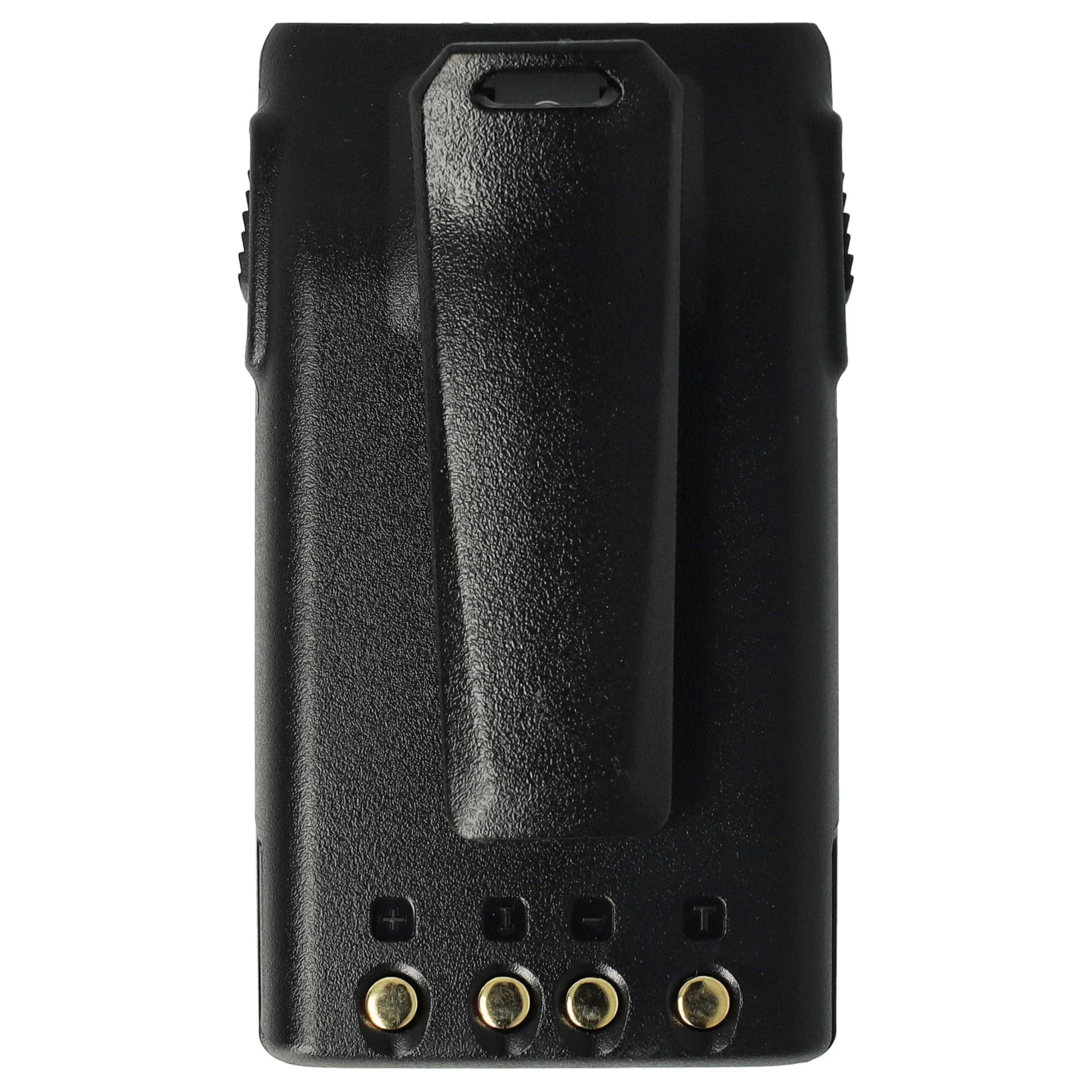 vhbw 1x batería Compatible con Wouxun KG-UVD1P, KG-UV6D, KG-UVD1 Radio (1700 mAh, 7,4 V, Li-Ion) + Pinza