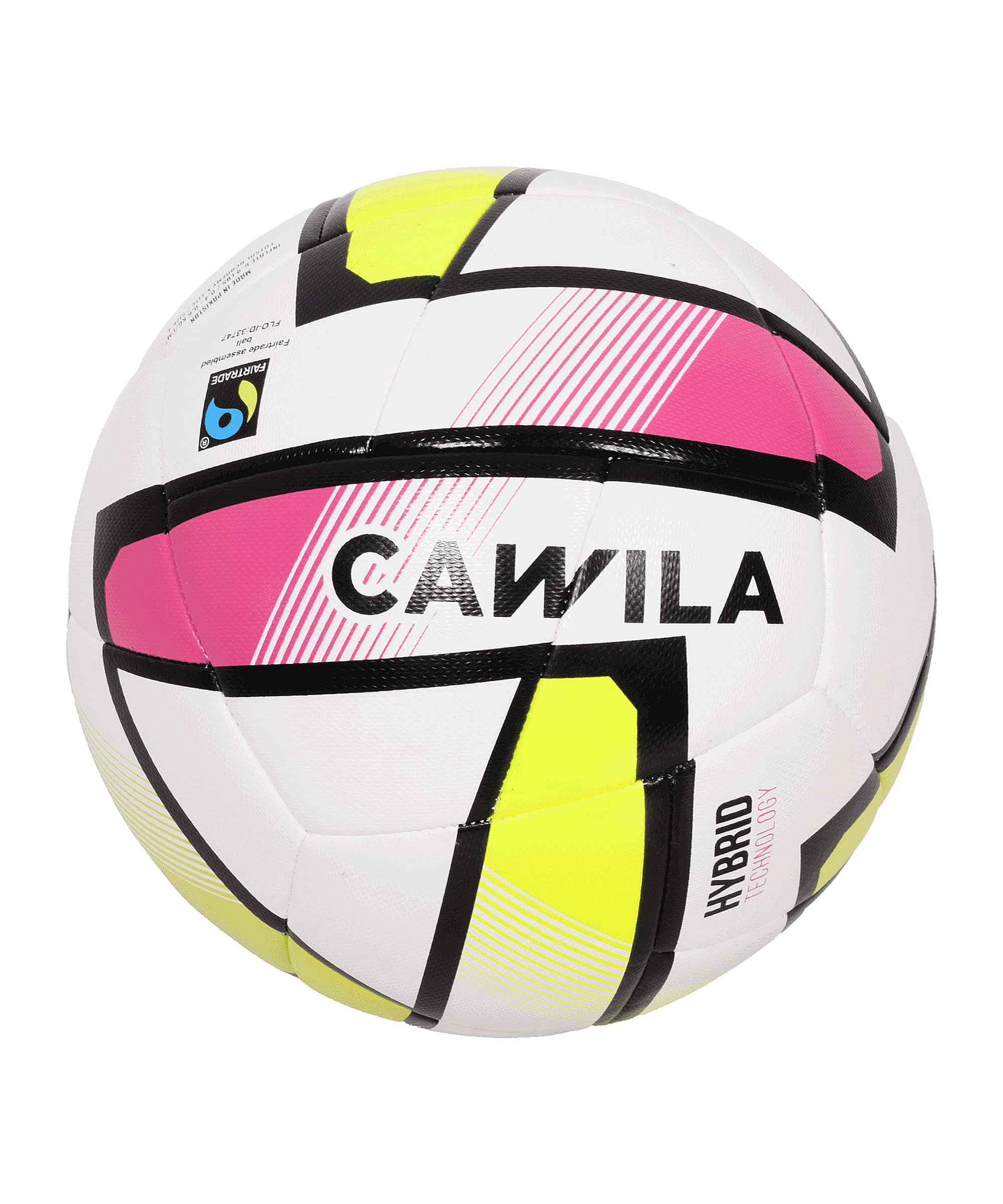 Cawila Academy Futsal Hybrid X-LITE Größe 4, Fairtrade-zertifizierter Jugend-Futsalball ca. 290 g mit reduziertem Sprungverhalten, Hybrid-Technologie, Indoor Trainings- & Matchball
