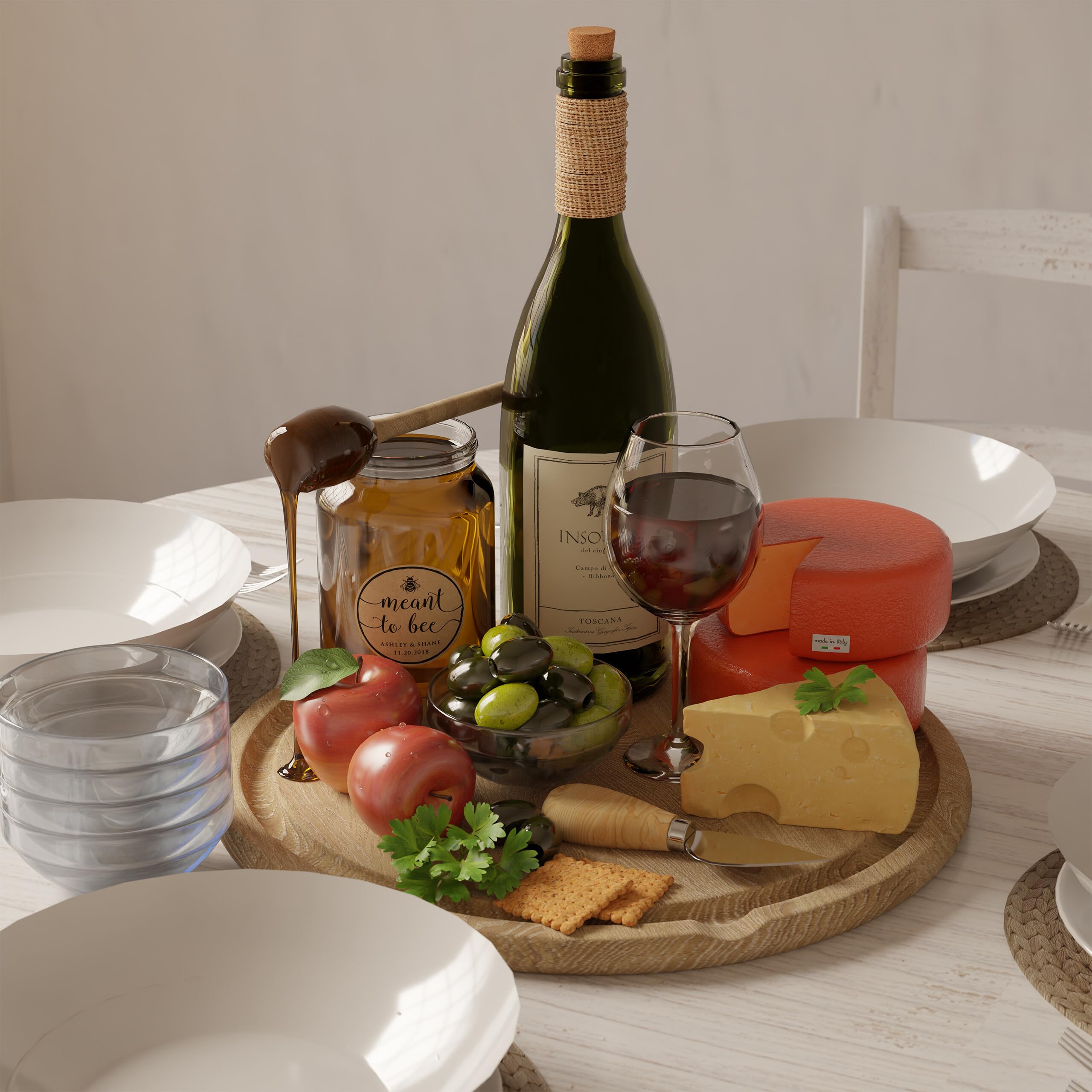 Relaxdays Set 6 Ciotole in Vetro per Salse, Snack Aperitivo, Dessert e Dolci, 300 ml, Ciotoline Rotonde, Trasparenti