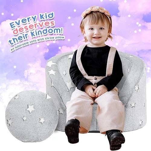 Miniatura 4 de ALIMORDEN Snug-Arch Sofá para Niños Pequeños, Silla de Bebé de Espuma Cómoda, Silla Ergonómica para Niños Pequeños con Diseño de Abrazo Acogedor