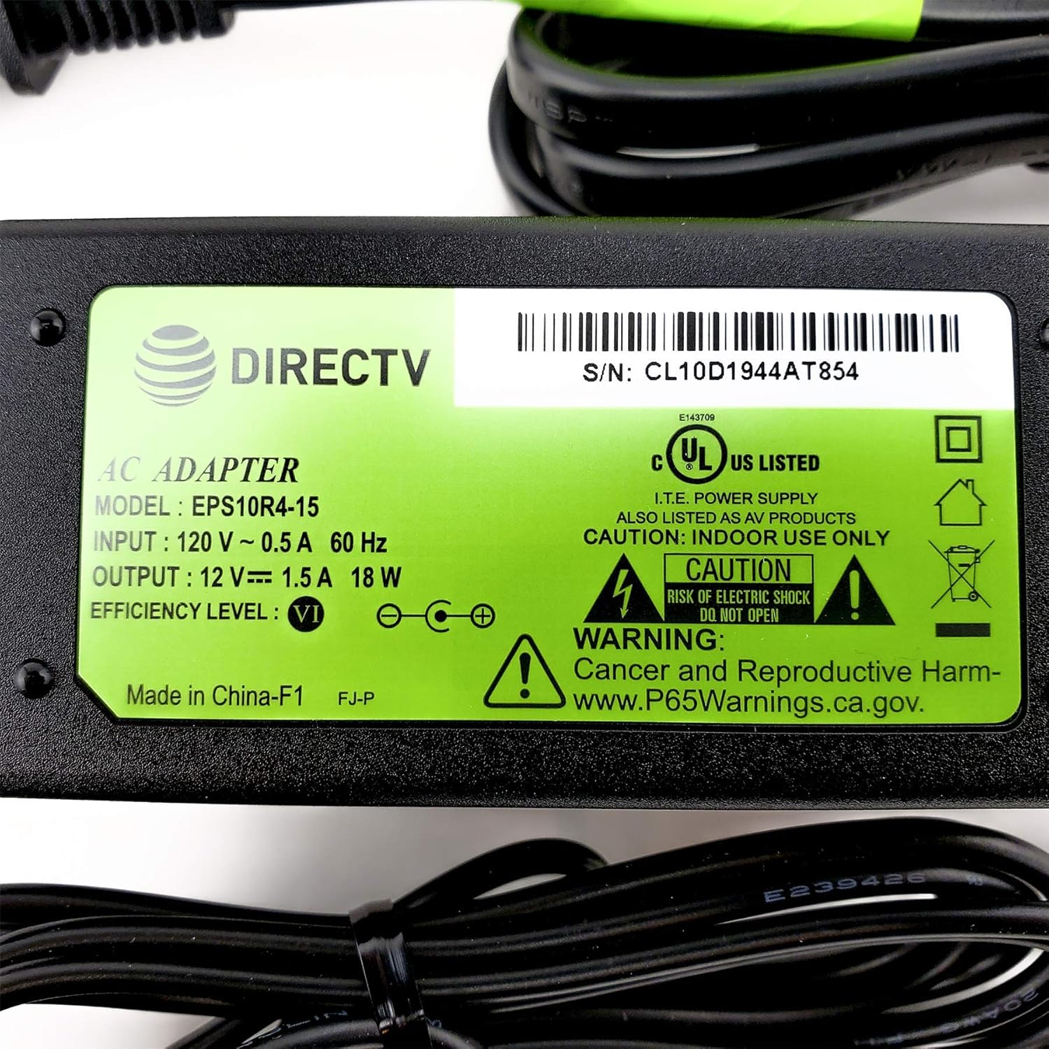 Flash Deals - 60% OFF FYL DIRECTV H25 Receiver Power Supply HD MPEG4 Original DIRECTV Part 12V 1.5A New Best Quality 🔥 FYL DIRECTV H25 Receiver Power Supply HD MPEG4 Original DIRECTV Part 12V 1.5A New