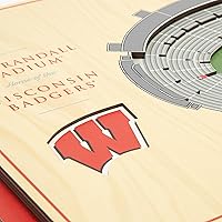 Vista 137 de YouTheFan NCAA Oklahoma Sooners - Arte de pared 3D de 5 capas con vista al estadio, Gaylord Family Oklahoma Memorial Stadium, 13.00 x 17.00 pulgadas