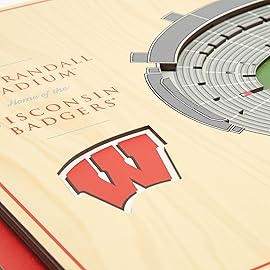 YouTheFan NCAA Wisconsin Badgers 5-Layer StadiumView 3D Wall Art - Camp Randall Stadium