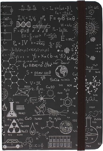 Stands Out, Supplying Outstanding Gifts Science Is Cool STEM themed Equation Covered A6 Hardback Ruled Notebook