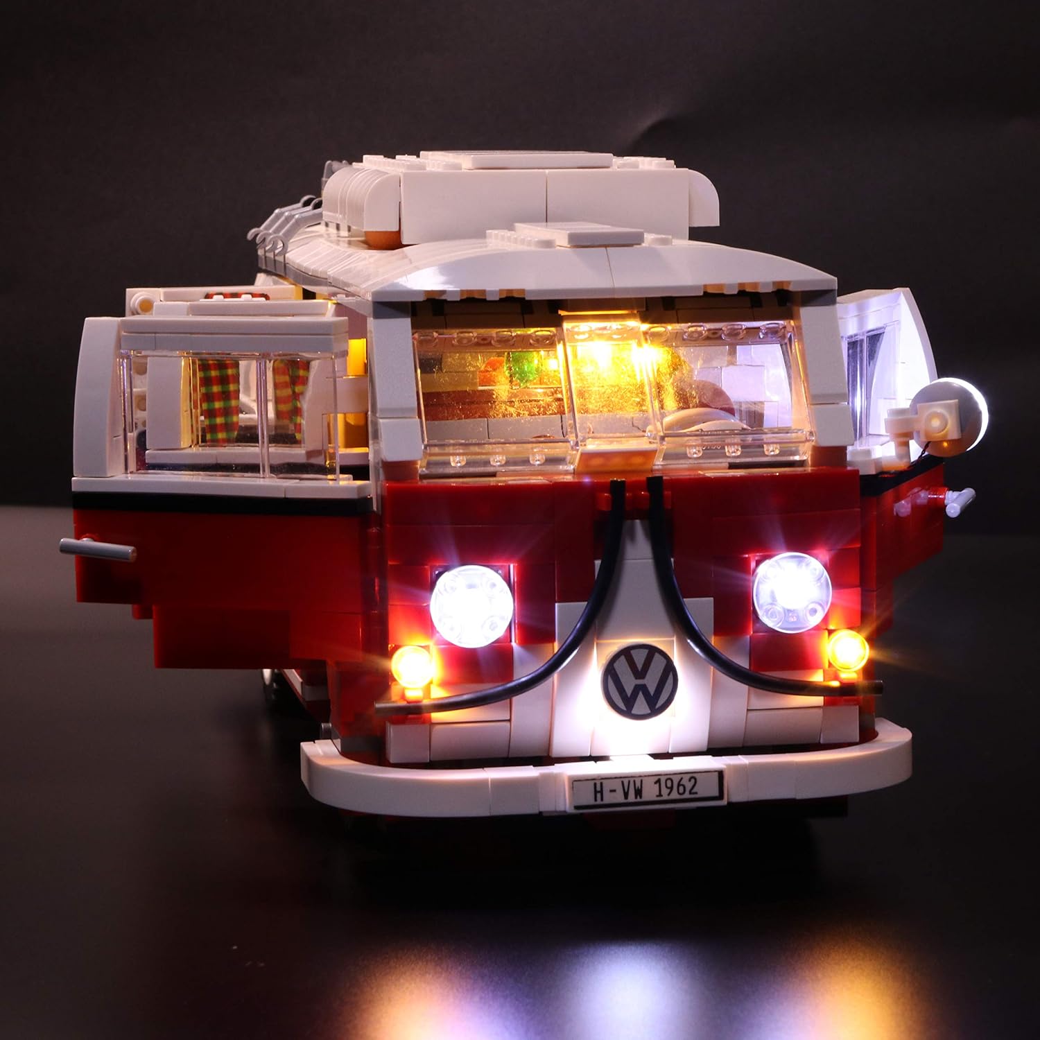 VONADO LED Lighting Set for Lego Creator Expert Volkswagen T1 Camper Van Building Block Model, Creative Led Lights for Lego 10220 Construction Set, New 2021( Lighting Only)