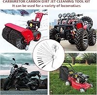 Vista 5 de TEMI Juego de 2 herramientas de limpieza de carburador, cepillos de limpieza de chorro, agujas de limpieza de tuberías de chorro, kit de limpiador