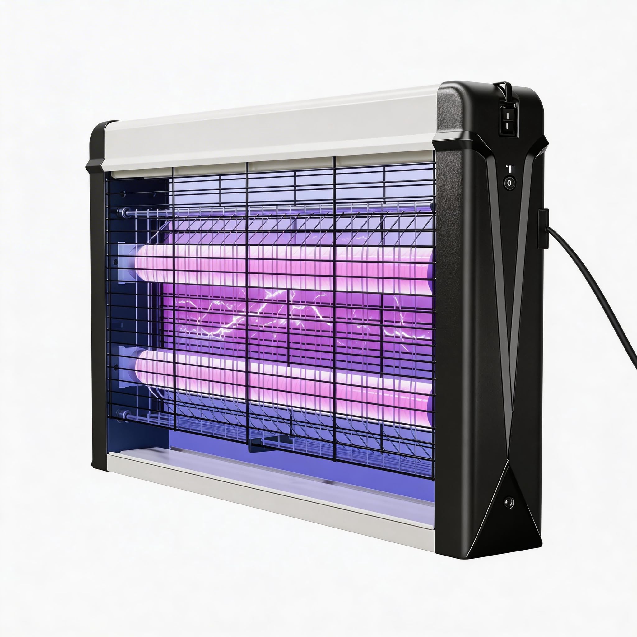 Bug Zapper Indoor Leistungsstarker 20W Elektronischer Fliegenvernichter für Mücken, Pilzmücken, Motten & fliegende Schädlinge - Ideal für Zuhause, Küche, Esszimmer, Schlafzimmer, Büro, Restaurant