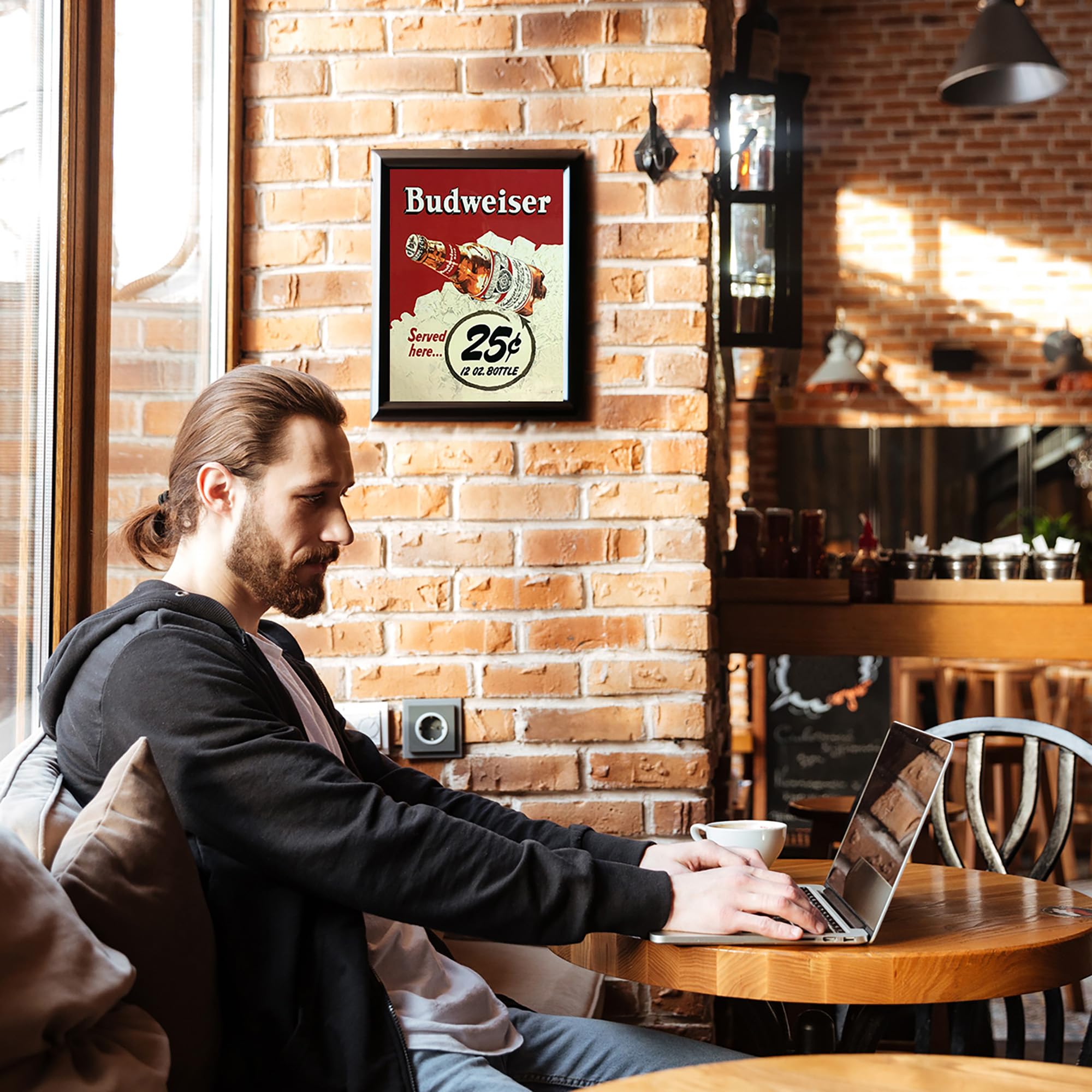 Amazon.com: AMERICAN LUXURY GIFTS Beer Served Here Vintage Bar