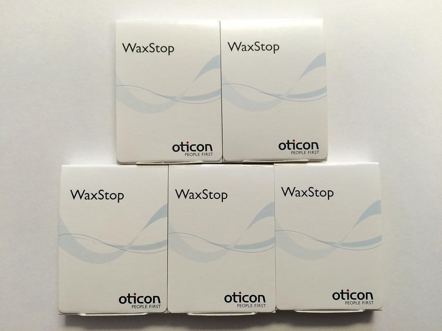 (5 Packs) Oticon Wax Stop Filters in the New Style Package