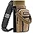 NATURE PIONEOR Water Bottle Holder with Adjustable Strap - 25/32/40oz Insulated Water Bottle Carrier Sling Sleeve with Paracord Handle & 2 Storage Pockets, Hiking, Camping, Gym