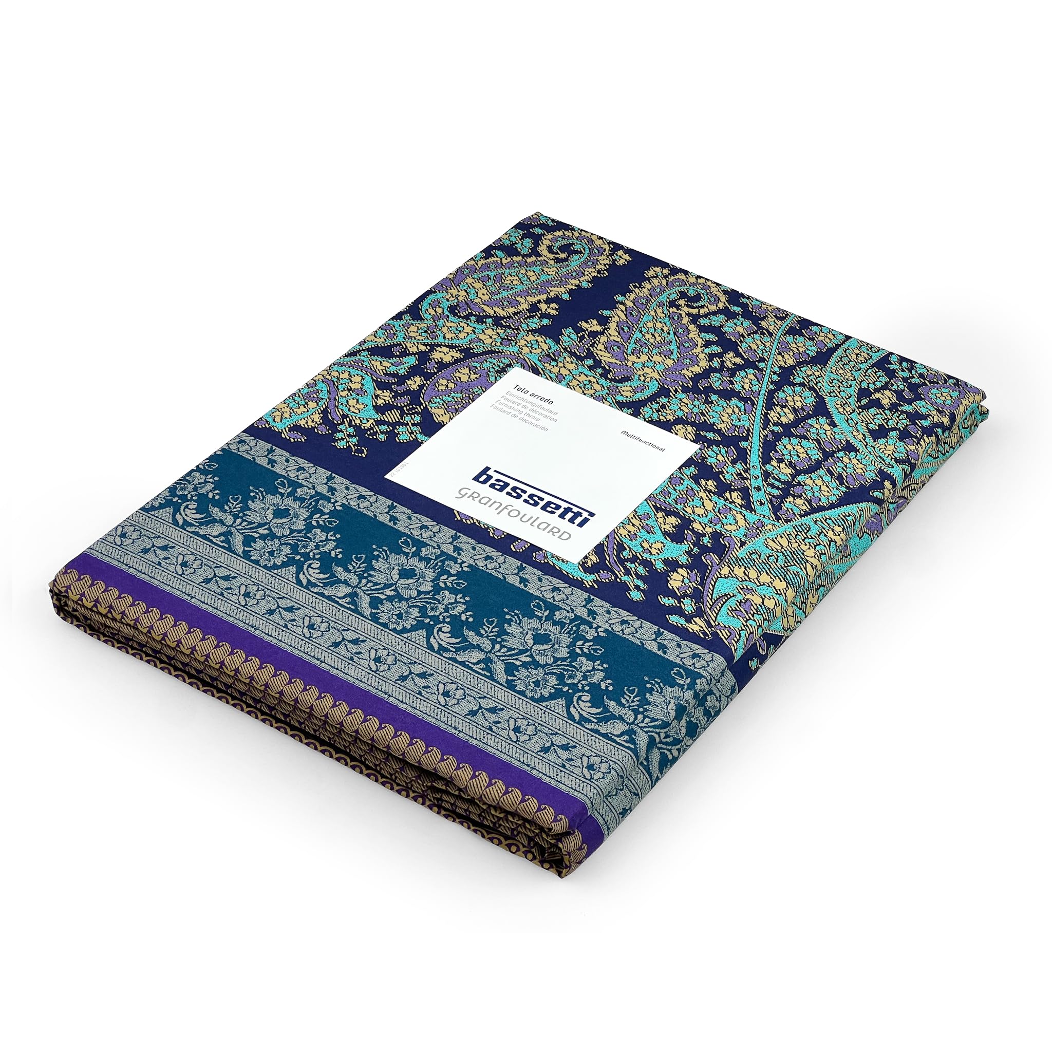 Bassetti - copridivano telo arredo bassetti granfoulard recanati b1 3 misure blu - 270x270