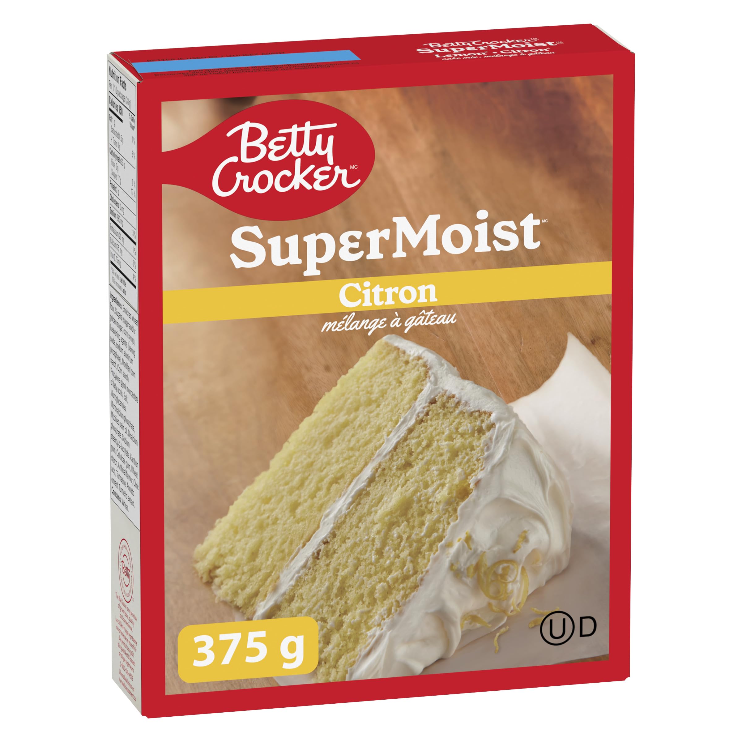 Betty Crocker Mezcla para Tartas Sabor a Limón Súper Húmedo 375g