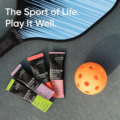 Miniatura 9 de Sports Research Hydrate Electrolytes Dynamic Duo - Sin azúcar y con sabor natural con vitaminas, minerales y agua de coco, 32 paquetes de