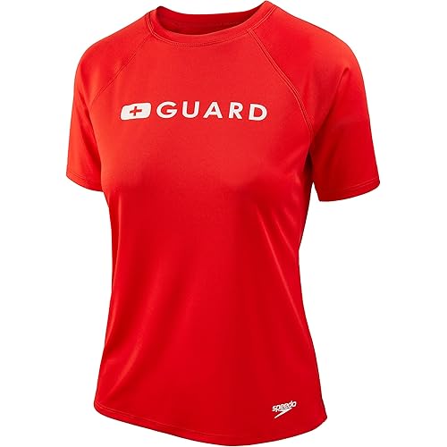 Speedo Women's Guard Uv Swim Shirt Short Sleeve Rashguard
