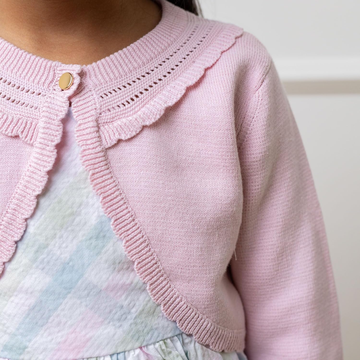 Cardigan with Curved Hem by Hope & Henry Girl