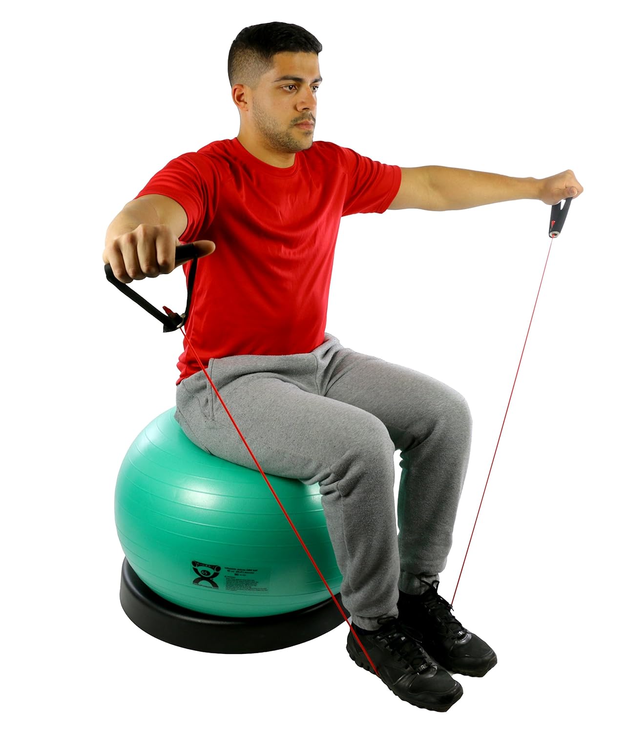 CanDo 30-1840 Inflatable Exercise Ball, Accessory, Stabilizer Base, Small for 45 and 55 cm