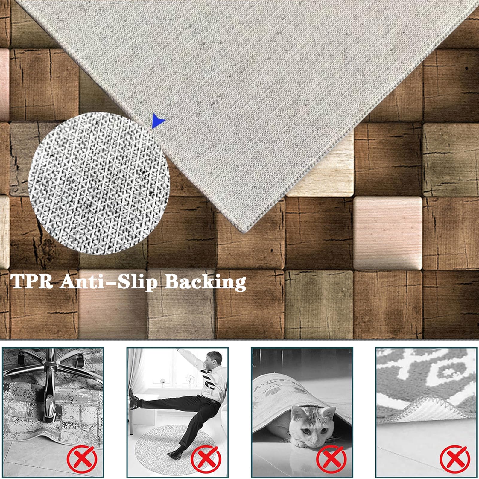 Stuhlmatte, Hartbodenschutz, Büro- und Gaming-Stuhlmatte, kratzfeste Schreibtischunterlage für Laminat, 80 x 120 cm, Premium-Qualität