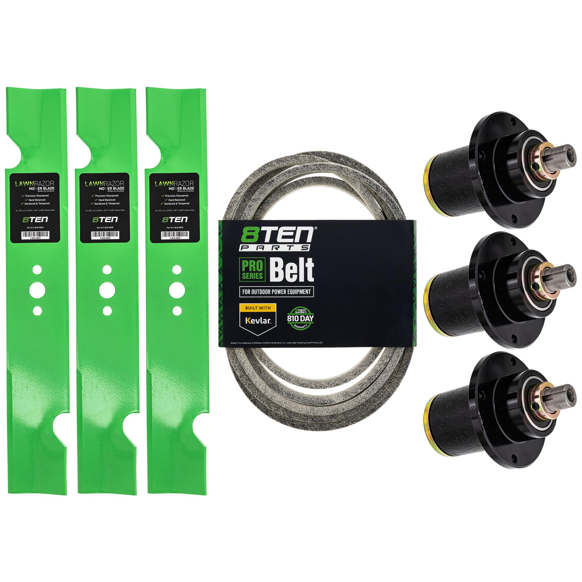 Amazon.com: 8TEN Blade Spindle Belt Kit for Bad Boy ZT50 CZT50