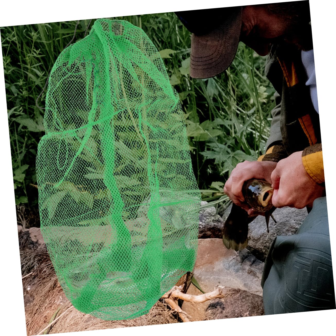 SUPVOX Kit Di Sacchetti Per Pesci Gabbia Per Pesciolini Retino Per Immersione Resistente Rete Da Pesca Rete Da Pesca Di Ricambio Retini Per Acquari Per Tappetino Da Pesca Sacchetti Per