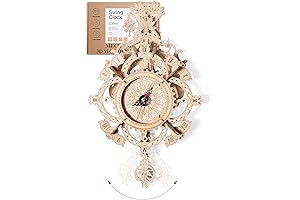 DIY Wooden Clock Kit for Adults: Build A Mechanical Pendulum Clock