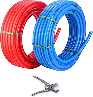 EFIELD 1/2 inch 2 x100 ft Pex-A Pipe/Tubing Blue & Red 200 ft Length
