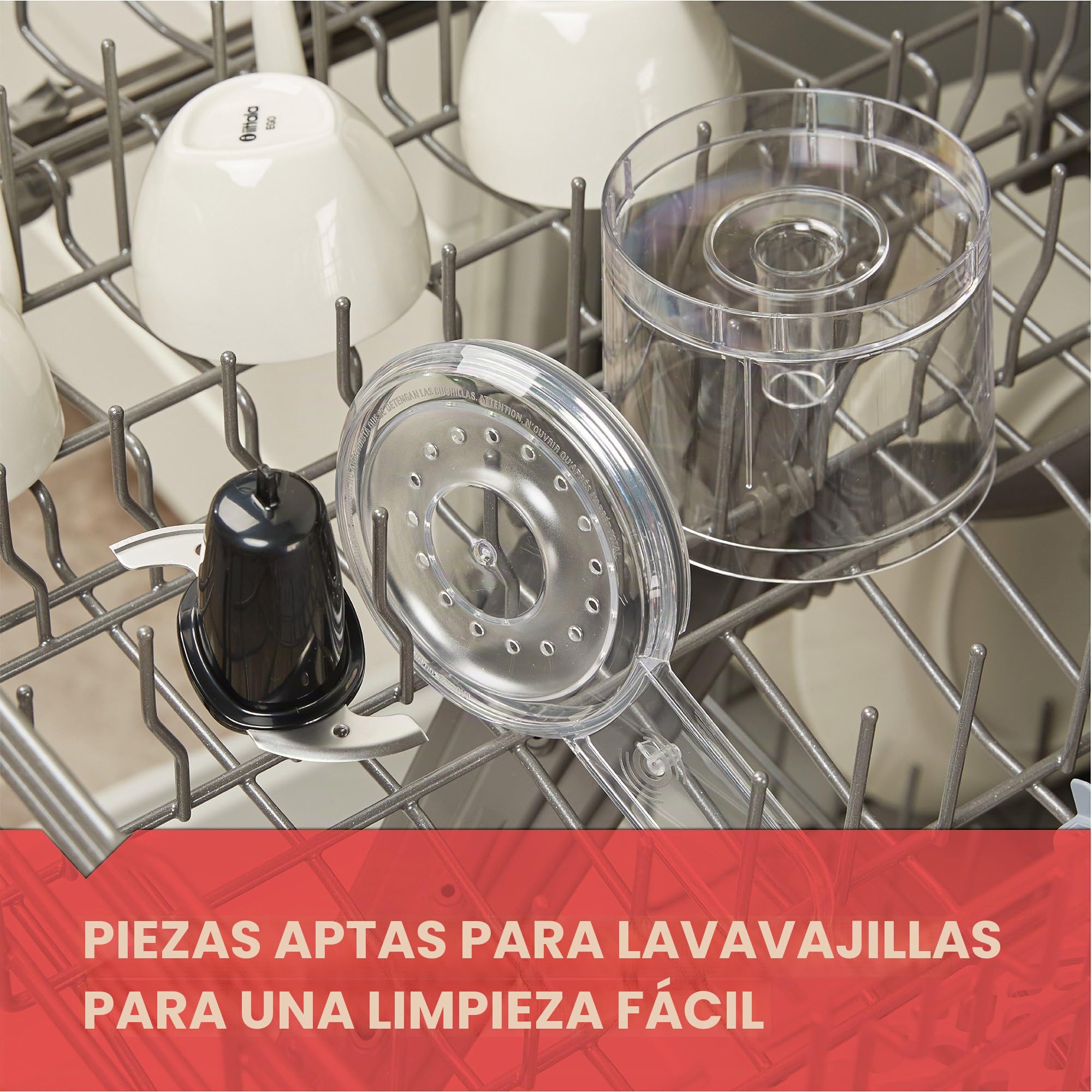 BLACK+DECKER Picador eléctrico de alimentos de 1.5 tazas, pulso de un solo toque, motor de 150 W, hoja que se mantiene afilada, apto para lavavajillas