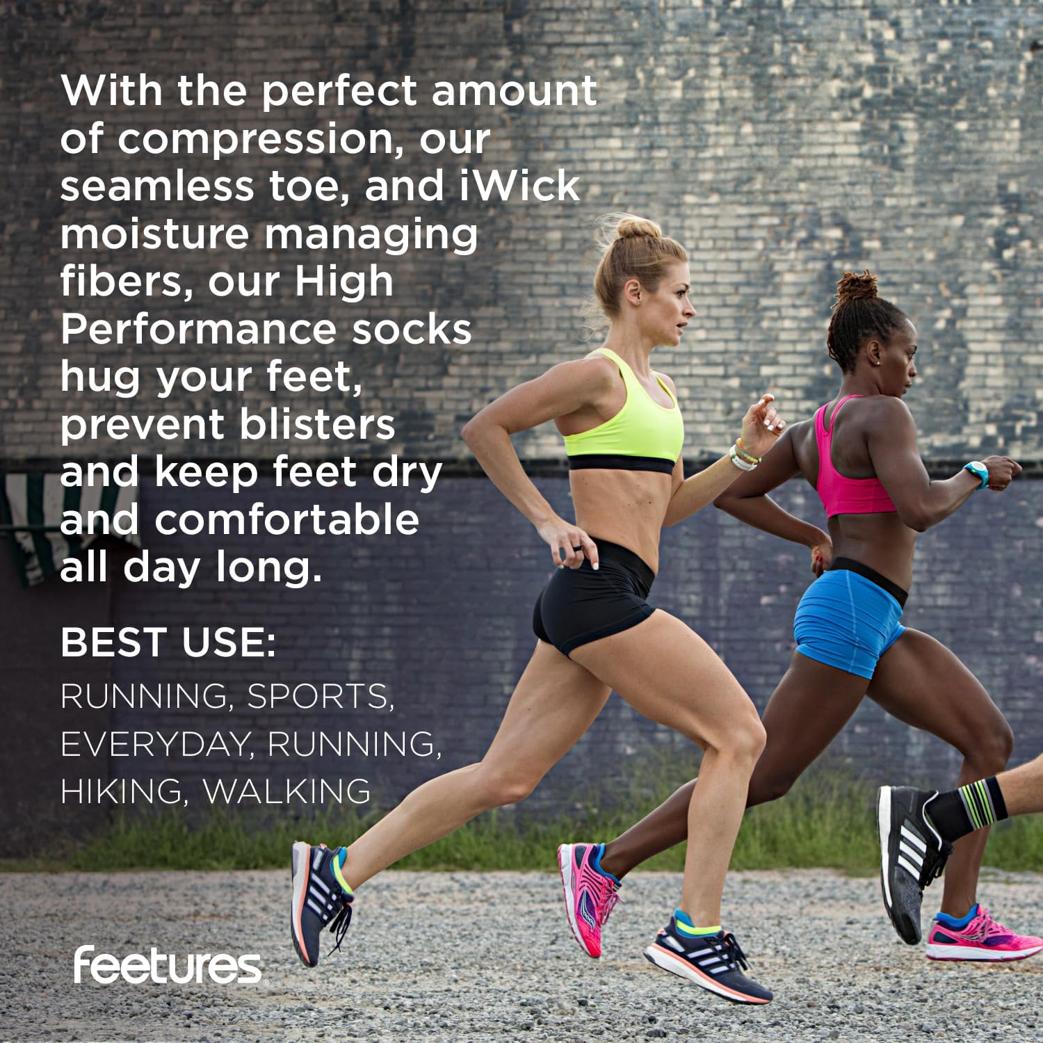 Feetures High Performance Ultra Light Cushion Quarter Sock - Moisture-Wicking Athletic Socks