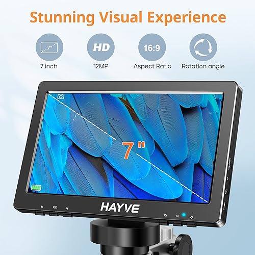 Miniatura 2 de Microscopio digital LCD de 7 pulgadas, aumento de 1200X para soldadura de reparación de circuitos PCB de monedas, microscopio de moneda con sensor