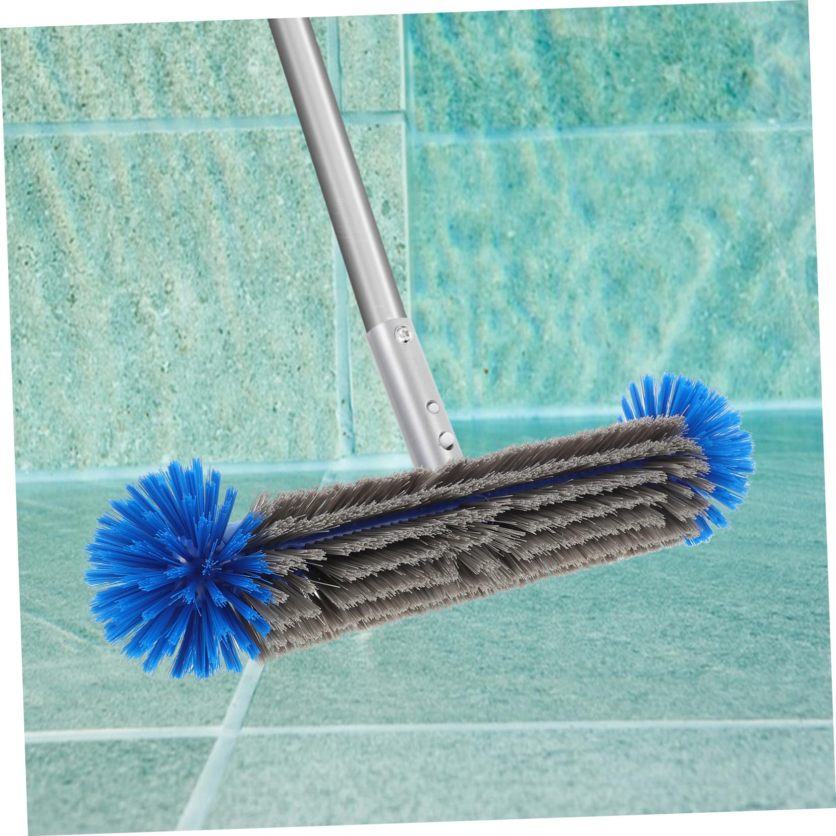 Cepillo Limpiar Reforzado de con Nylon Piscina para Cabezal para Aluminio para Celebracion Verano y Mantenimiento Piscinas y Paredes, Adecuado