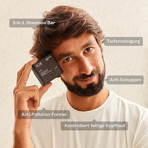 Miniatura 2 de Detox Solid Shampoo Bar (6.7 oz) | Champú de limpieza profunda sin perfume | Vegano, sin sulfatos, respetuoso con el medio ambiente | Cuidado del