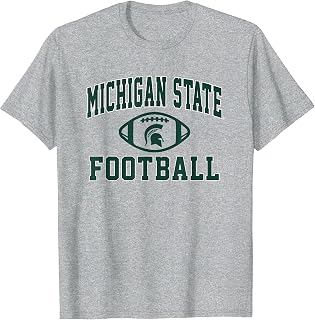 Michigan State Spartans Arch Football T-Shirt