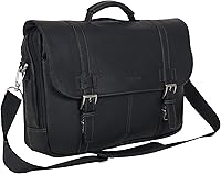 Vista 22 de Kenneth Cole REACTION Show Business - Bolsa de mensajero de cuero colombiano para portátil de negocios de 16 pulgadas