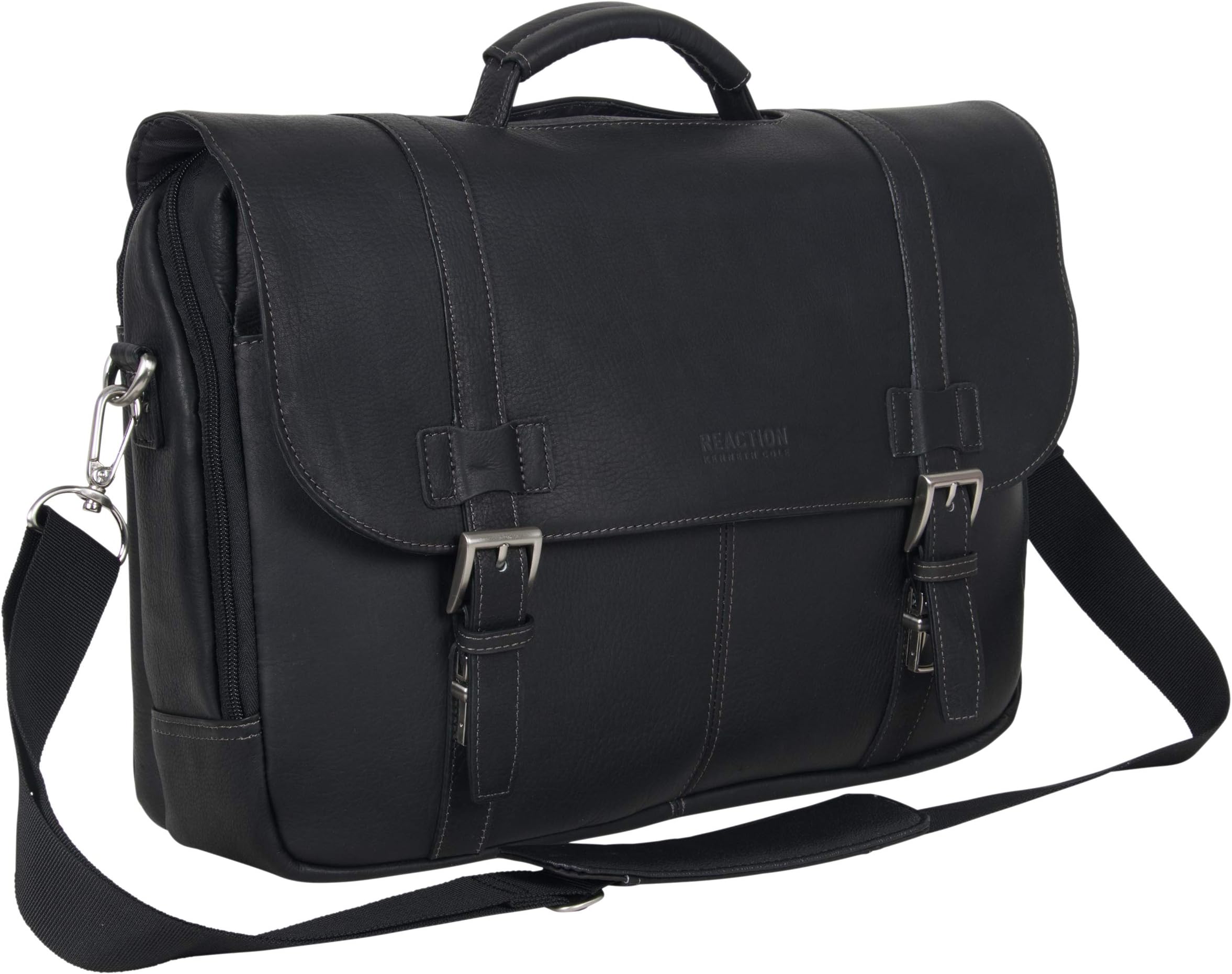 Show Business 16" Colombian Leather Business Laptop Portfolio Messenger Bag