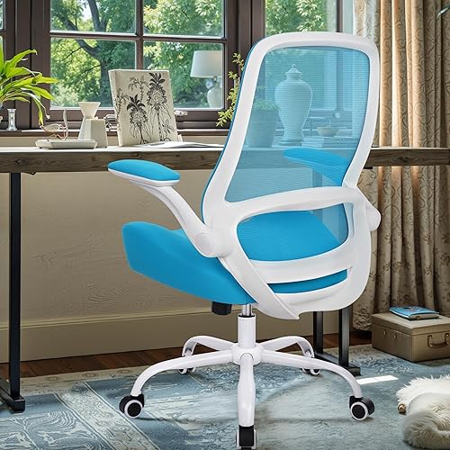 Miniatura 2 de HYLONE Silla de oficina resistente, asiento ergonómico de 5 pulgadas de grosor con reposabrazos ajustables, sillas de computadora de oficina en casa