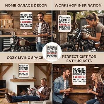 Motorbike Gifts for Men, Mens Room Accessories, Motor Bike Accessories Men, Suitable for Room Decoration, Garage Decoration, Suitable for Gifting to Motorcycle Enthusiasts