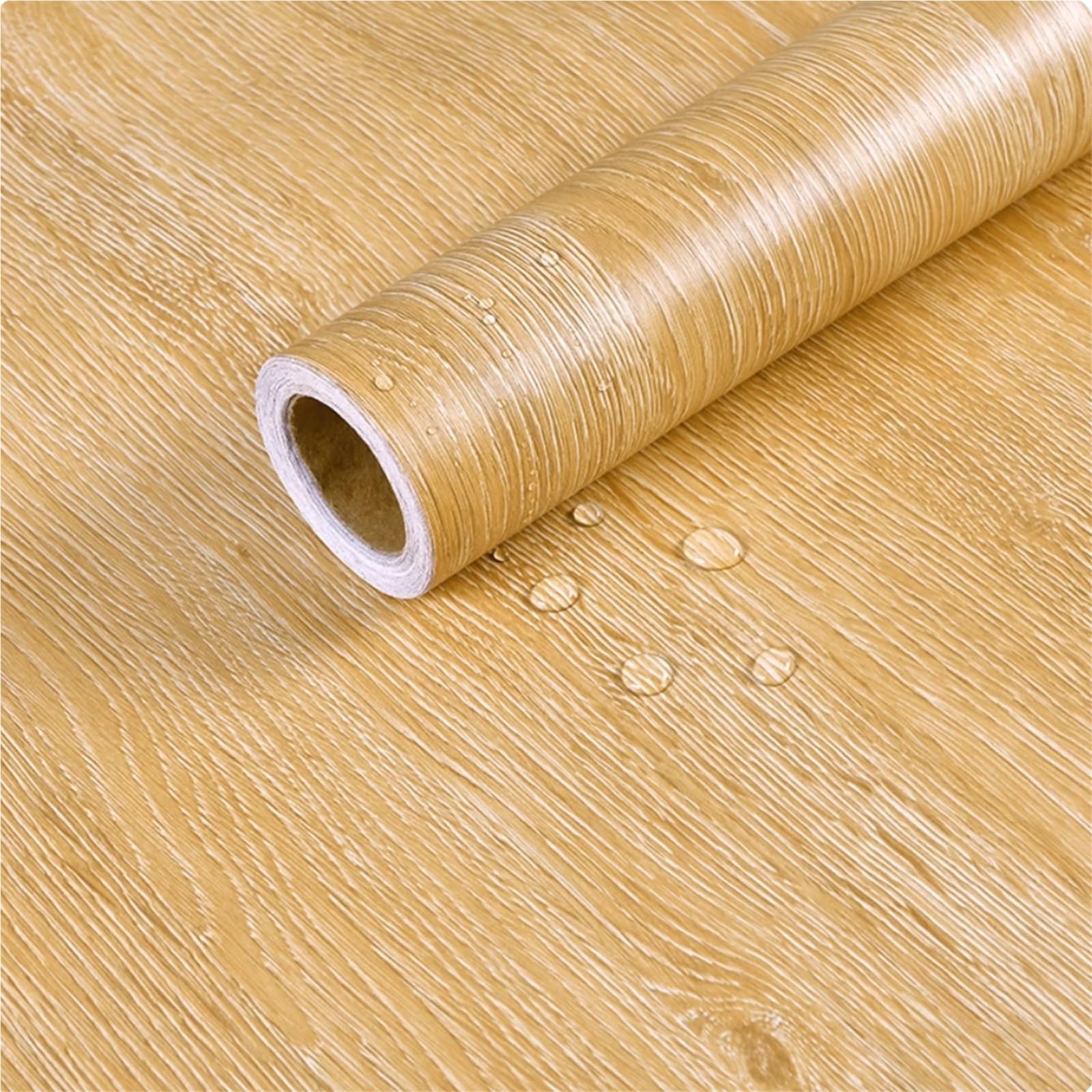 Rotolo di adesivi in ​​PVC con venature del legno