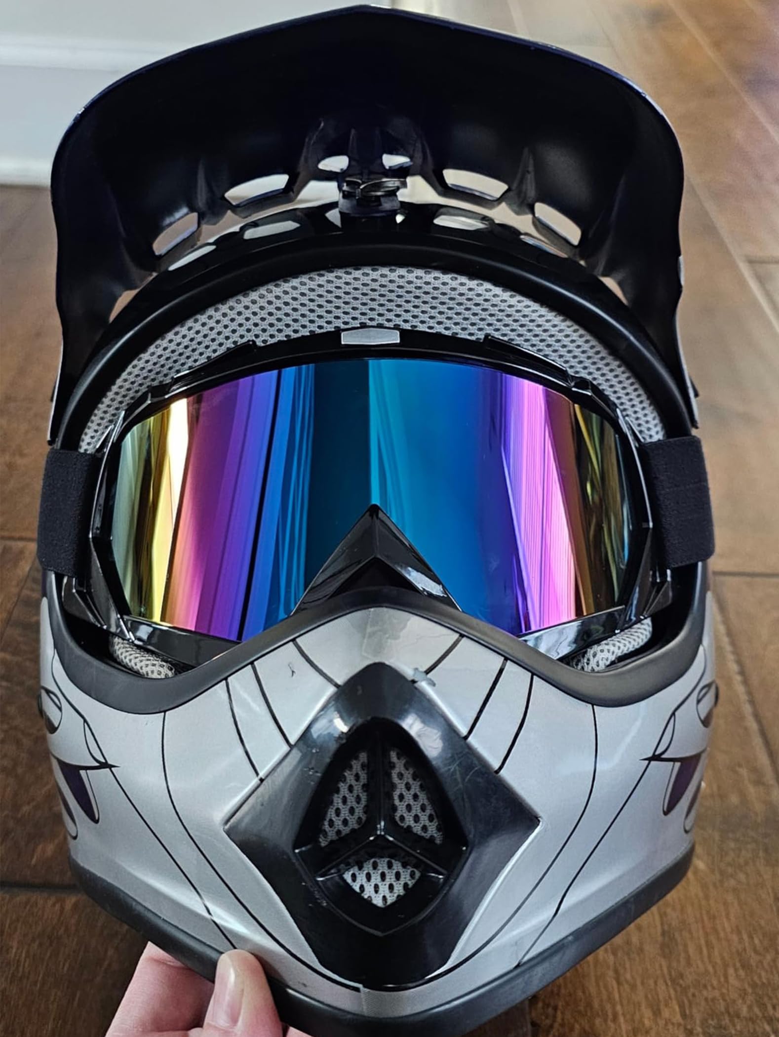 2 szt. gogle motocyklowe Dirt Bike ATV Motocross jazda pyłoszczelne wiatroszczelne wyścigi terenowe MX gogle dla dorosłych mężczyzn kobiet młodzieży